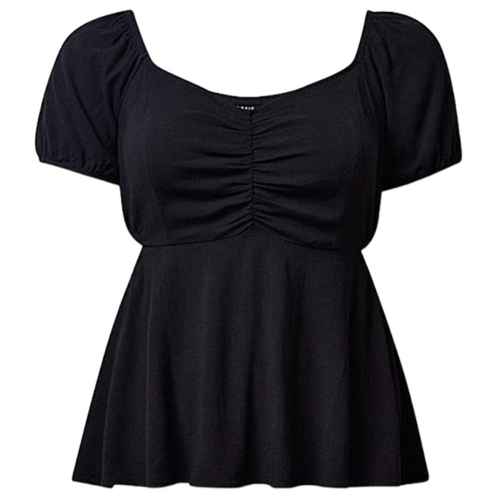 TORRID Babydoll Rayon Slub With Side Cutouts Top NWT Size 3X